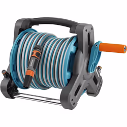 Gardena Classic Hose Reel 10 Set: Garden Hose Set Including Hose Reel and 10-m Hose, Great Standing Security, Adapter, Spray  ...