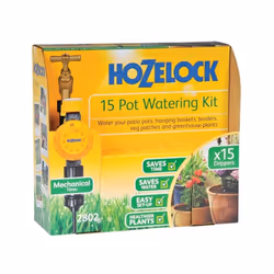 HOZELOCK - Drip Watering Kit 15 Pot : Self-contained System Complete with Timer, Ideal for Potted Plants and Window Boxes, fo ...