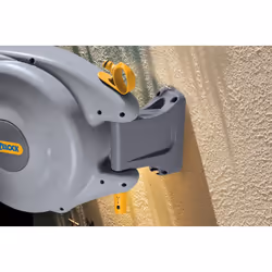 HOZELOCK - Auto Reel Wall-mounted Reel 10m: Easy to Install, Child-lock, Auto-rewind, Ready-to-use Reel with Nozzle, Fittings, Hozelock Hose and