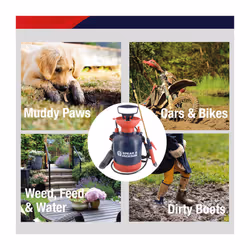 Spear & Jackson 3LPUMP 3 Litre General Purpose Pump Action Pressure Sprayer, Red & Blue