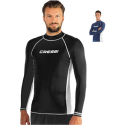 Cressi Men RASH GUARD MAN LONG SLEEVE Rash Guard - Black, XXL/6 (56)