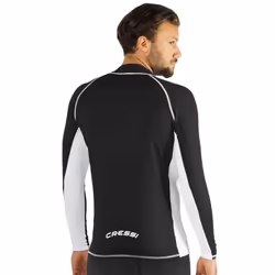 Cressi Men RASH GUARD MAN LONG SLEEVE Rash Guard - Black, XXL/6 (56)