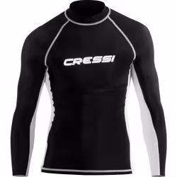 Cressi Men RASH GUARD MAN LONG SLEEVE Rash Guard - Black, XXL/6 (56)