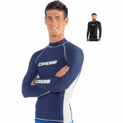 Cressi Men's Rash Guard Long Sleeve UV Sun Protection (UPF) 50 - Cressi: Italian Quality Since 1946