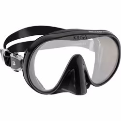 CRESSI Musa+ Scilla Combo Black - Adult Combo Set Musa Snorkeling Mask and Scilla Snorkel, Black, One Size