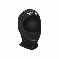 SEAC Standard Hood 5mm Standard Hood, Double-collar Hood In Ultraspan/fire Dry, Uv Protection, Suitable for Man and Ladies for Diving - Black, XL