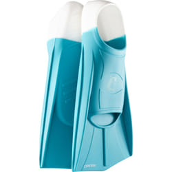 CRESSI Vera Fins Aquamarine/White S-Unisex 100% Silicone Short Fins Closed Shoe Design, for Swimming, Open Water Training, Swimming Pool, Snorkelling,
