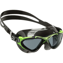 CRESSI Planet Goggles Black/Frame Lime Black - Premium Anti Fog Adult Swim Goggles Mask 100% Anti UV Black/Frame Lime Black, One Size