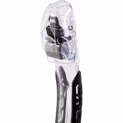 Cressi Itaca Ultra Dry Snorkel - Snorkel Dry for Free Diving and Snorkeling, Black/Red, One Size, Unisex Adult