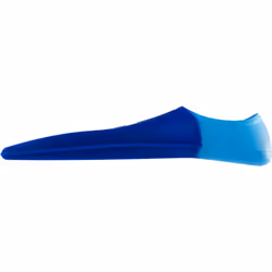 CRESSI Vera Fins Blue/Azure S-Unisex 100% Silicone Short Fins Closed Shoe Design, for Swimming, Open Water Training, Swimming Pool, Snorkelling,