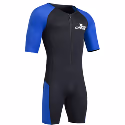 Cressi Mens Tiburon Man Monopiece 2 Mm Shorty Wetsuit, Black/Blue, M EU