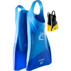 CRESSI Adult Swim Fins - Flexible Silicone for Comfortable and Durable Use, Blue/Azure, 35/38 - Pura: Designed in Italy