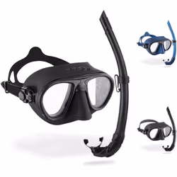 Cressi Calibro + Corsica Snorkeling Set - Black, Uni