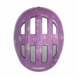 ABUS Smiley 3.0 children's helmet - bike helmet with a low fit, child-friendly designs and space for a pigtail - for girls and boys