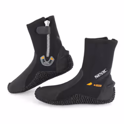 SEAC Basic HD, 5 mm neoprene diving boots with side zip and semi-rigid sole