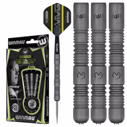 Winmau Darts Set - Michael Van Gerwen MvG Exact Steeltip Darts - Includes Darts Flights & Stems, Available in 21.5g, 23g, 24g ...