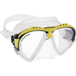 Cressi Adult Matrix Snorkelling Mask - Clear/Yellow
