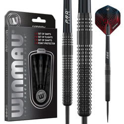 WINMAU Solaris Pro Specialist Tungsten 23 Gram Steel Tip Darts Set with Flights and Shafts (Stems)