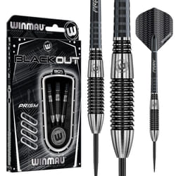 WINMAU Blackout 26 Gram Tungsten Darts Set with Flights and Shafts (Stems)