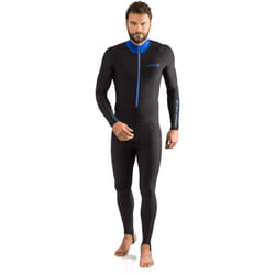 Cressi Men's 1mm One piece wetsuit Skin, Black Blue, L/4 UK