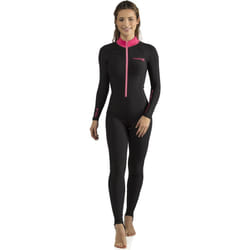 Cressi Women's 1mm One piece wetsuit Skin, Black Pink, XL/5 UK