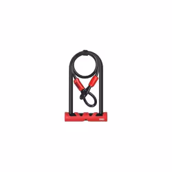 ABUS Ultimate 420 U-lock + USH holder + Cobra 10/120 security cable - Bike lock set - security level 12 - Black/Red