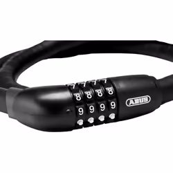 ABUS armoured cable lock Steel-O-Flex Tresor 1360 - combination lock made of steel cable with armour made of steel sleeves - security level 6