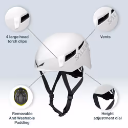 Salewa Pura Helmet, Dark Grey, L/XL, Unisex