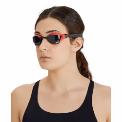 arena Cobra Core Swipe Unisex Adult Racing Swimming Goggles, Swimming Pool Goggles with Curved Lenses, Anti-Fog, UV Protection, 5 Interchangeable Nose