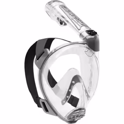 Cressi Duke Full Face Snorkel Dry Mask - Available in Standard Version or with Action Cam Holder, Adult Unisex