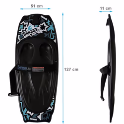 SereneLife Water Sport Kneeboard with Hook and Board Strap for Kids & Adults, Ideal for Boating, Waterboarding, Kneeling Boogie Board, and Knee