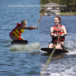 SereneLife Water Sport Kneeboard with Hook and Board Strap for Kids & Adults, Ideal for Boating, Waterboarding, Kneeling Boogie Board, and Knee