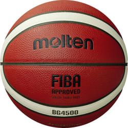 Molten BG4500 Basketball, Match Ball, BBL & WBBL, FIBA Approved, Premium Composite Leather, Indoor Play, Orange/Ivory, Size 7, Suitable For Boys age