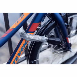 ABUS Catena 6806K chain lock - Lightweight hardened steel bike lock with fashionable textile tube - Square chain with security level 6