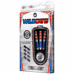 WINMAU Wildcats 23 gram Tungsten Darts Set with Flights and Stems (Shafts)