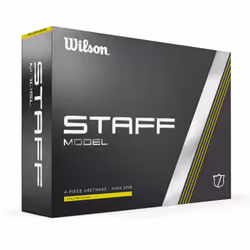 Wilson Staff Golf Balls, Staff Model, Four Piece High Spin Golf Ball, 12 Balls, Urethane, Yellow