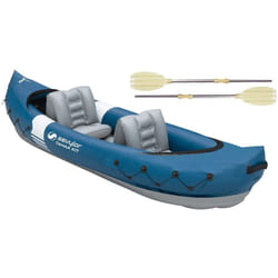 Sevylor Tahaa Kayak Incl. Paddle, Inflatable Canoe for 2 persons, Inflatable Boat, Paddle Boat with Robust PVC Shell, Straps for Fastening Luggage,