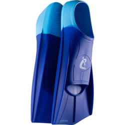 CRESSI Vera Fins Blue/Azure XL-Unisex 100% Silicone Short Fins Closed Shoe Design, for Swimming, Open Water Training, Swimming Pool, Snorkelling,