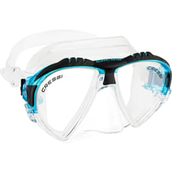 Cressi Adult Matrix Snorkelling Mask - Clear/Aquamarine