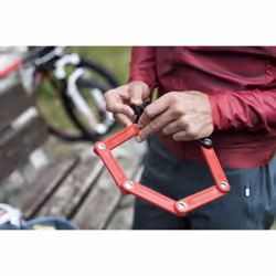 ABUS Bordo Lite 6055K SH folding lock with bracket - Extra-light bike lock made from special steel - security level 7
