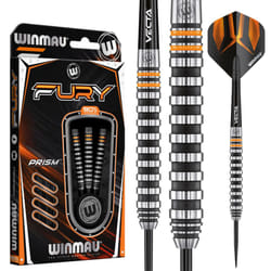 WINMAU Darts Fury 22g Tungsten Darts Set with Prism Flights & Vecta Shafts - Professional High-Performance for Precision, Accuracy, Durability &