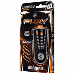 WINMAU Darts Fury 28g Tungsten Darts Set with Prism Flights & Vecta Shafts - Professional High-Performance for Precision, Accuracy, Durability &