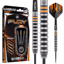 WINMAU Darts Fury 26g Tungsten Darts Set with Prism Flights & Vecta Shafts - Professional High-Performance Precision, Accurac ...
