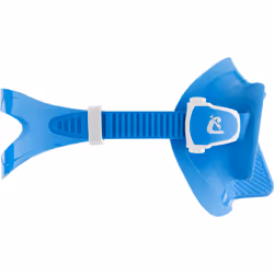 CRESSI Rombo + Mini Dry Combo Azure Clear/Azure - Junior Combo Set, Mask Rombo and Mini Dry Snorkel, Transparent/Azure, One Size