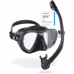 Cressi Big Eyes Evolution & Alpha Ultra Dry - Combo Diving Set Ideal for Snorkelling, Apnea and Diving - Adult Unisex, Black ...