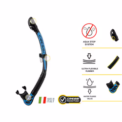 Cressi Big Eyes Evolution & Alpha Ultra Dry - Combo Diving Set Ideal for Snorkelling, Apnea and Diving - Adult Unisex, Black / Black