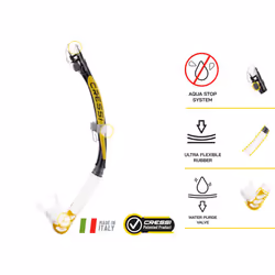 Cressi Big Eyes Evolution Plus Kappa Ultra Dry Combo Diving Set (Made in Italy), Clear/Yellow
