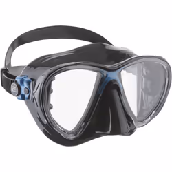 Cressi Unisex's C/Set Big Eyes Evolution+Alpha/UD Snorkeling/Diving Combo, Black/Blue, One Size
