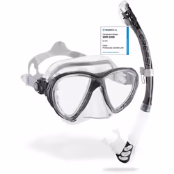 Cressi Big Eyes Evolution Plus Kappa Ultra Dry Combo Diving Set (Made in Italy), Clear/Black