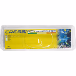 Cressi Marea Vip Jr, New Premium Colorama Snorkeling Set 7/13 Years (Made in Italy), Lilac/White/Transparent